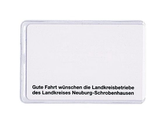 Weichplastik EC-Kartenhülle individuell bedruckt