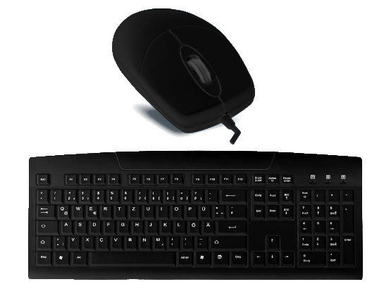 Desinfizierbare Tastatur und Maus Desinfizierbare Tastatur und Maus