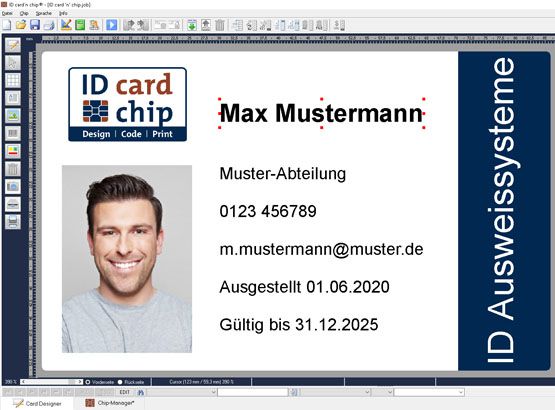 positiveID Ausweissoftware Einfache und vielseitige Software zum Druck von Ausweisen