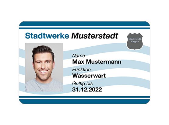 Dienstausweise - bedruckte und personalisierte Dienstausweise