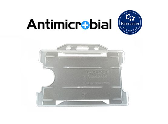 Recycelbarer und antimikrobieller Evohold-Kartenhalter Querformat für einen Ausweis