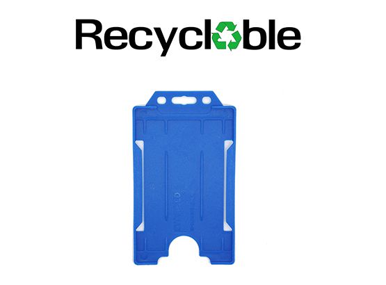 Recycelbarer Evohold-Kartenhalter Hochformat für einen Ausweis