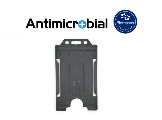 Recycelbarer und antimikrobieller Evohold-Kartenhalter Hochformat für einen Ausweis